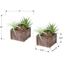 Monarch 10" Artificial Plant (Set of 2) GREEN Discount