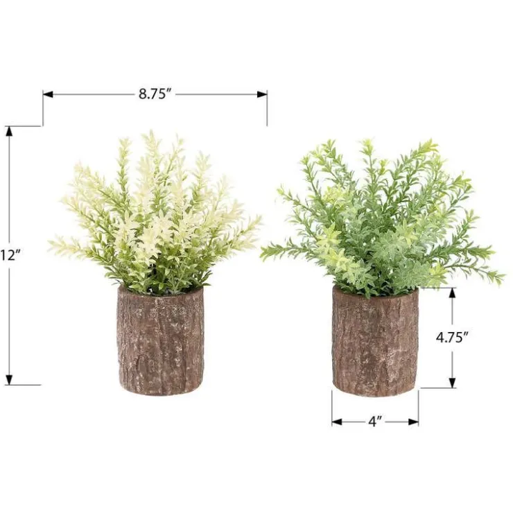 Monarch 12" Artificial Plant (Set of 2) GREEN Hot