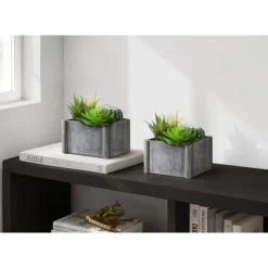 Monarch 8" Artificial Plant (Set of 2) GREEN Hot