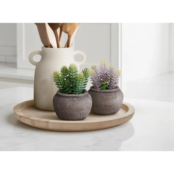Monarch 8" Artificial Plant (Set of 2) GREEN