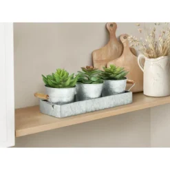 Monarch 6" Artificial Plant (Set of 3) GREEN Outlet