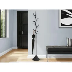 Monarch 72" Coat Rack in Metal BLACK Clearance