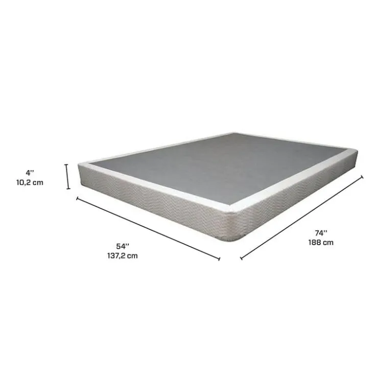 Dreamstar 4" Full Boxspring White Discount
