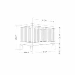 Meubles South Shore 3 in 1 Convertible Crib - South Shore White Best