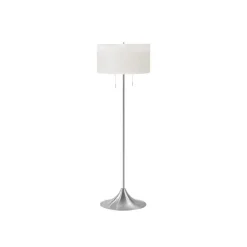 Monarch 61" Metal Floor Lamp SILVER New