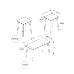 Monarch 3 Pcs Coffee Table Set - Walnut Hot