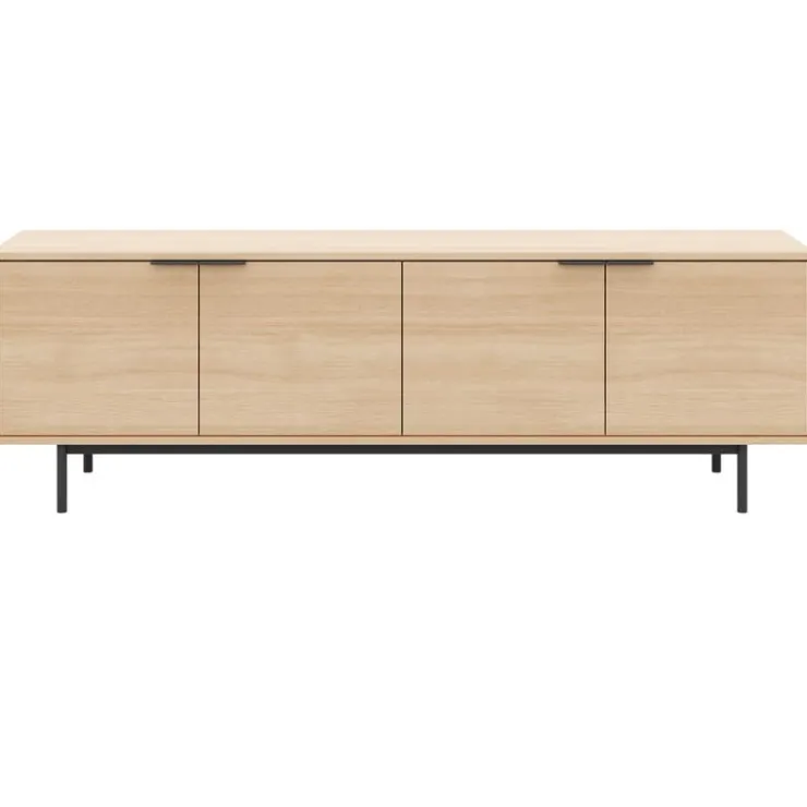 Nexera 70" TV Stand with Storage - Natural Blonde Oak Outlet