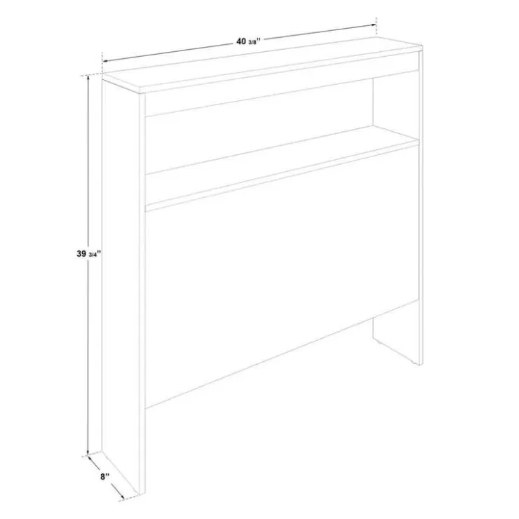 SUA-V 39" Twin Bed Headboard White Best