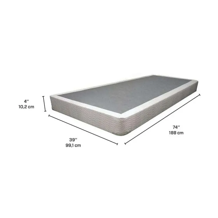 Dreamstar 4'' Twin Boxspring White Best