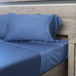 2 Twin XL Bamboo Bed Sheet Set - Blue Blue Moon Sale
