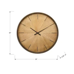 Monarch 30" Wall Clock BROWN Discount