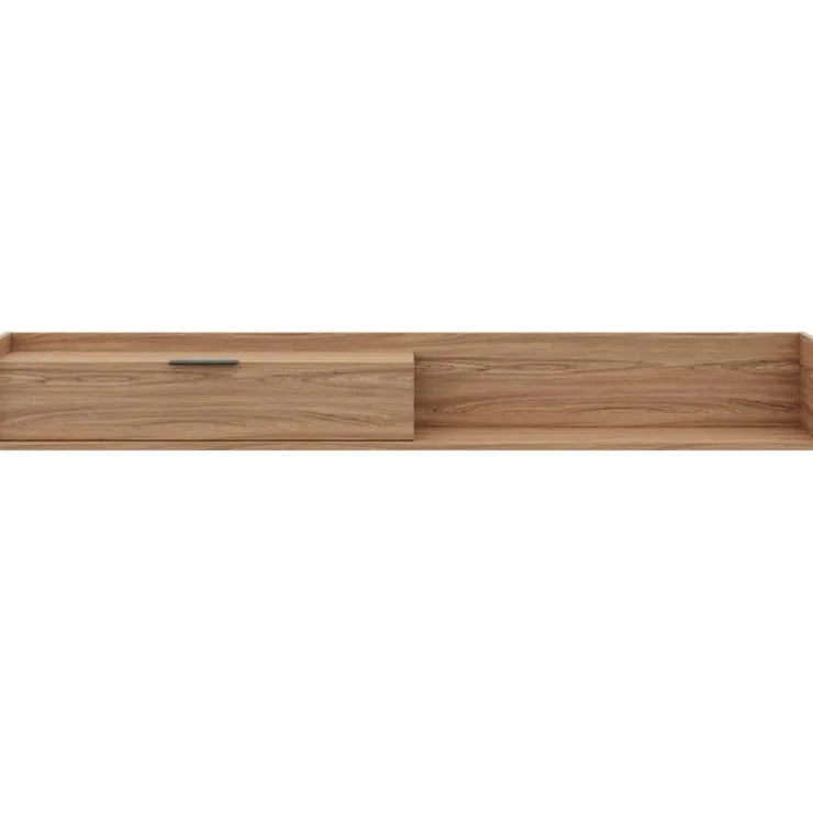 Nexera 72" Wall-Mounted TV Stand with Storage - Light Walnut Sale