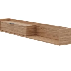 Nexera 72" Wall-Mounted TV Stand with Storage - Light Walnut Sale
