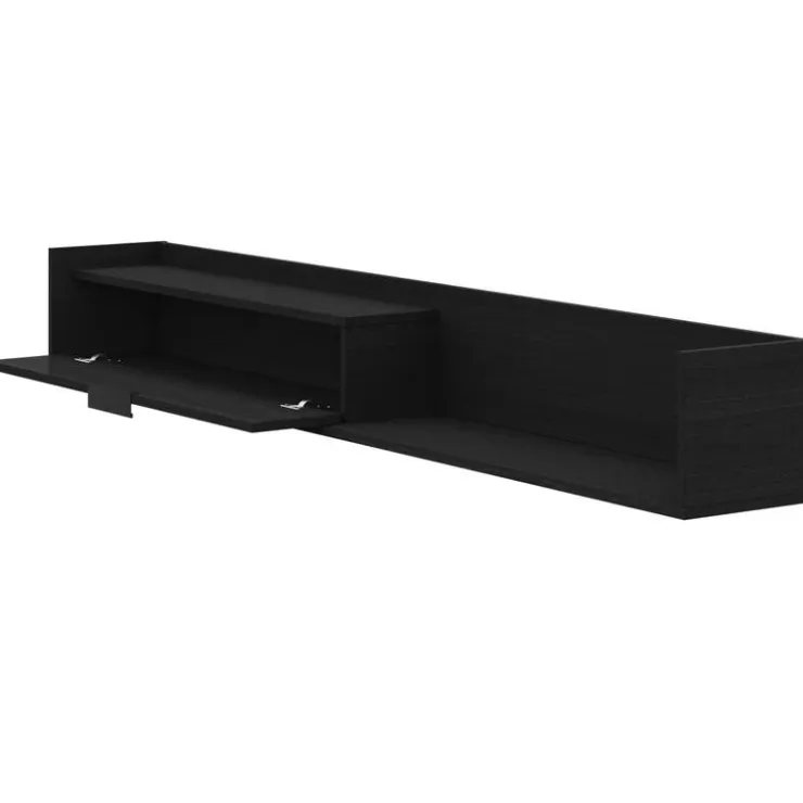 Nexera 72" Wall-Mounted TV Stand with Storage - Black Online