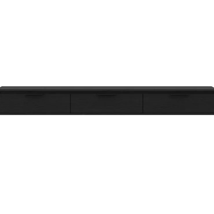 Nexera 72" Wall-Mounted TV Stand with Storage - Black Sale