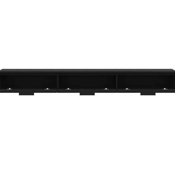 Nexera 72" Wall-Mounted TV Stand with Storage - Black Sale