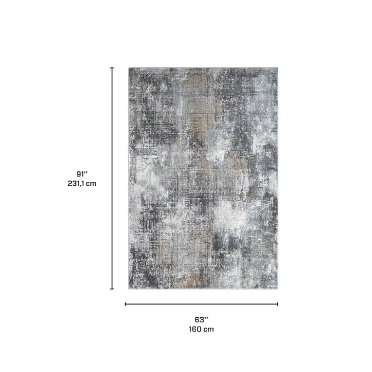 5 x 8 ft Rug Grey / Beige Best