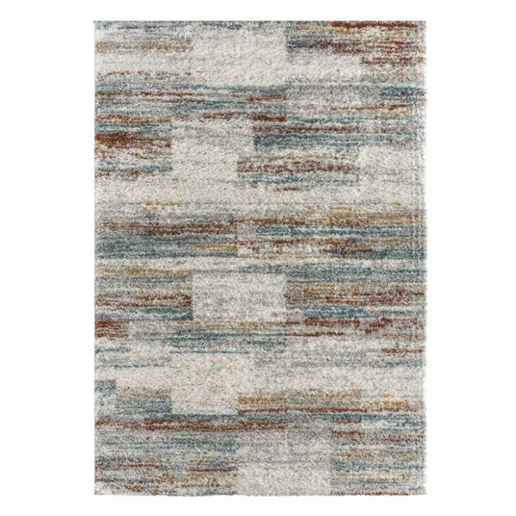 5 x 7 ft Rug Grey / Yellow / Blue / Rust Best