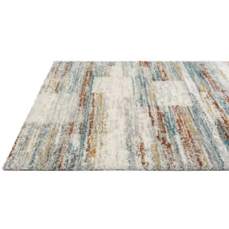 5 x 7 ft Rug Grey / Yellow / Blue / Rust Best