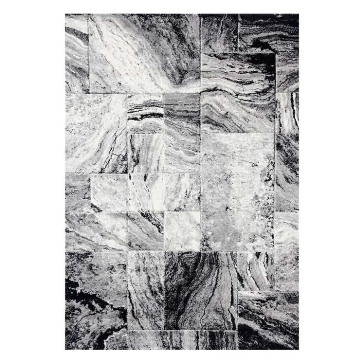 8 x 10 ft Rug Grey/Black Clearance