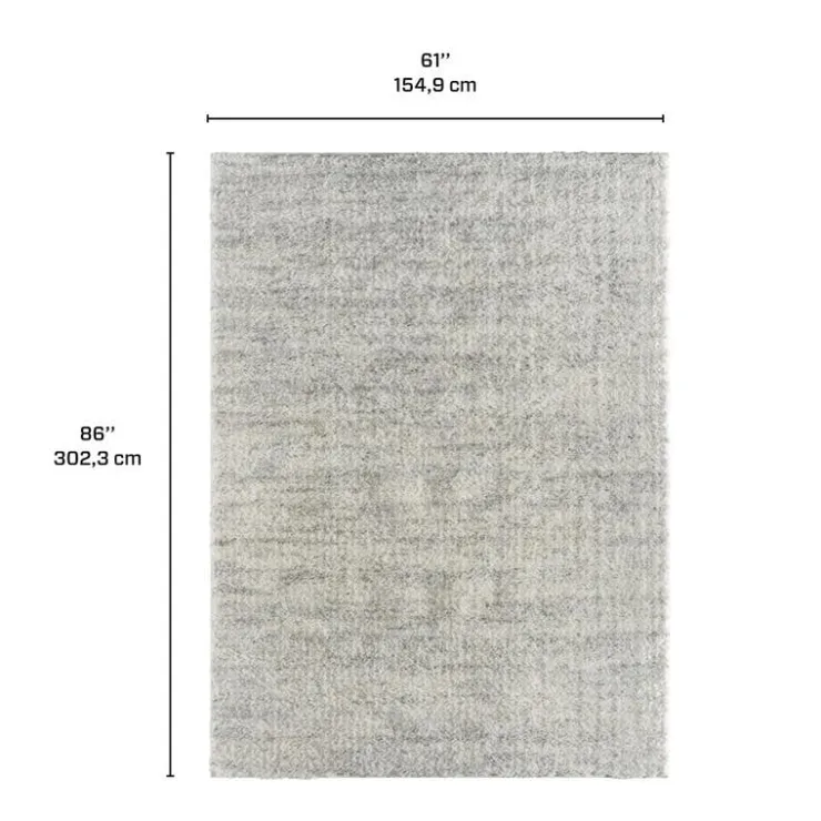 5 x 7 ft Rug Grey Discount