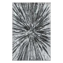 5 x 8 ft Rug Grey/Black New