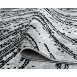 5 x 8 ft Rug Grey/Black New