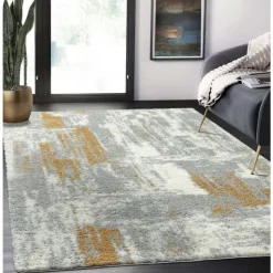 8 x 10 ft Rug Grey / Beige / Yellow Outlet