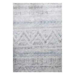 5 x 7 ft Rug White/Blue/Grey Outlet