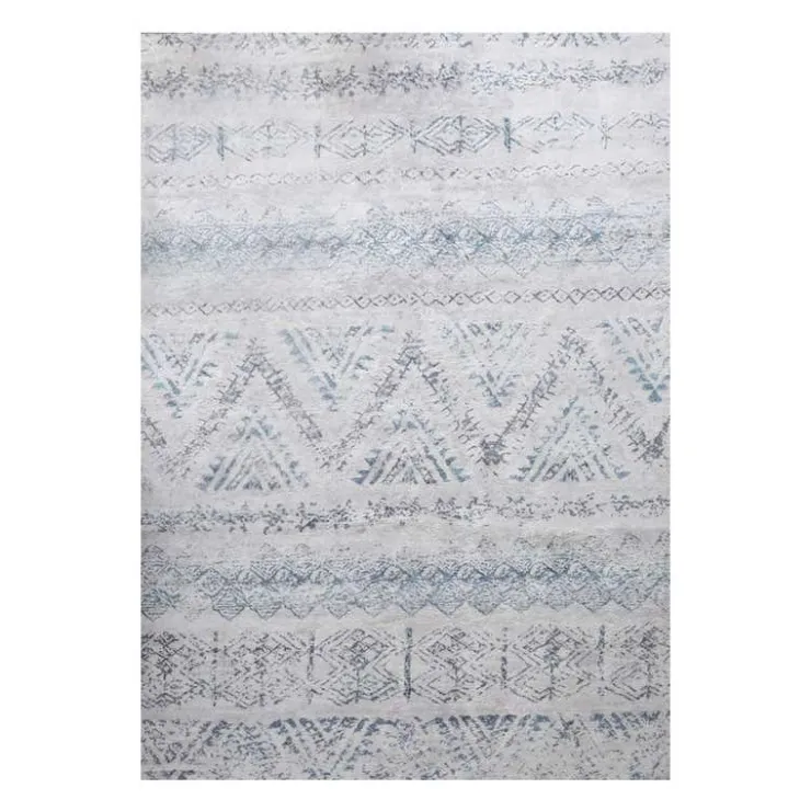 5 x 7 ft Rug White/Blue/Grey Outlet