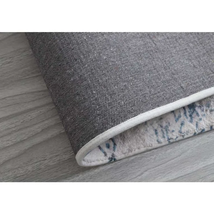 5 x 7 ft Rug White/Blue/Grey Outlet