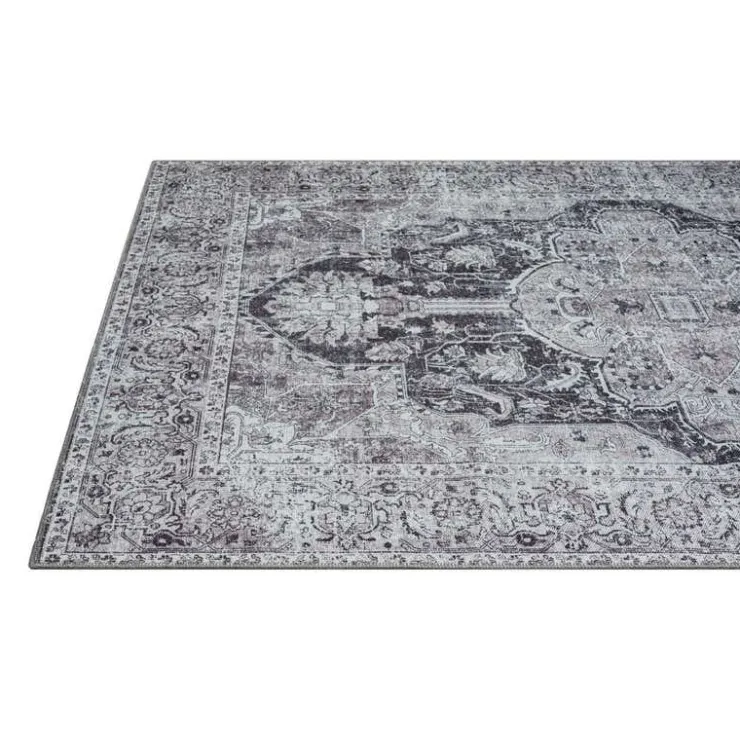 6 x 9 ft Rug Black / Blue Sale