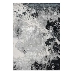 5 x 8 ft Rug Grey/Black Discount