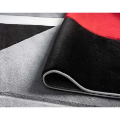 8 x 10 ft Rug Red/Grey/Black Online