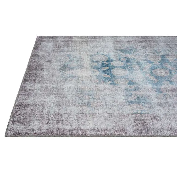 5 x 7 ft Rug Blue / Brown Outlet