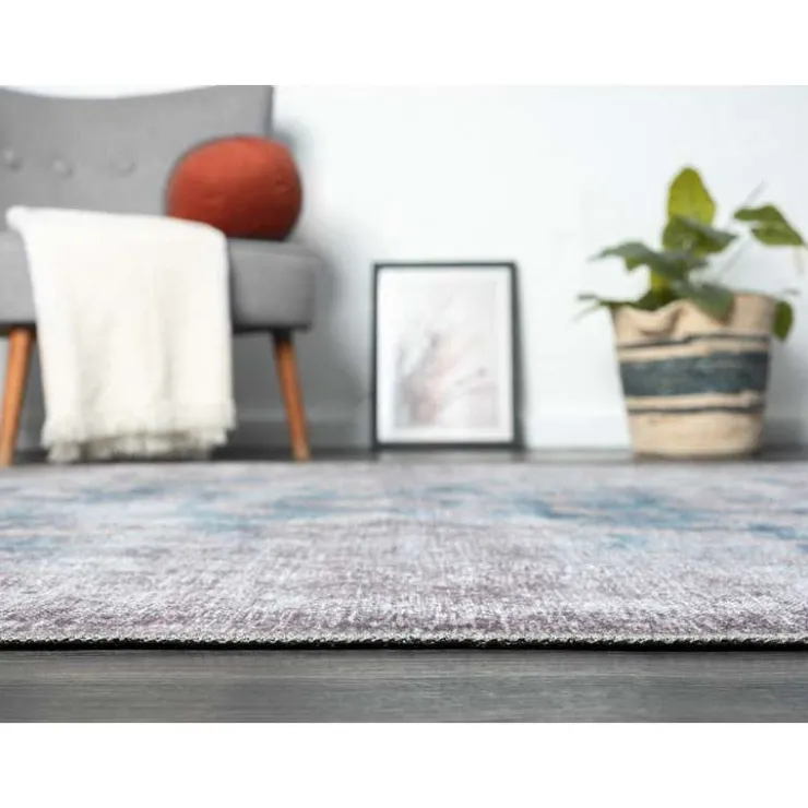 5 x 7 ft Rug Blue / Brown Outlet