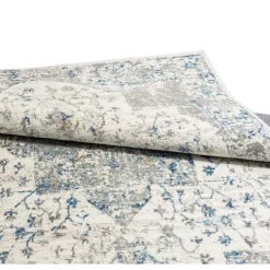 5 x 7 ft Rug Grey / White / Blue