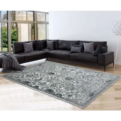5 x 8 ft Rug Grey/White Outlet