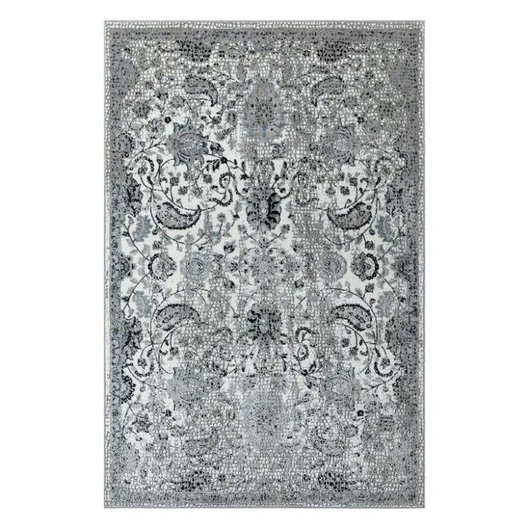 5 x 8 ft Rug Grey/White Outlet