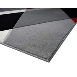 5 x 8 ft Rug Red/Grey/Black Online