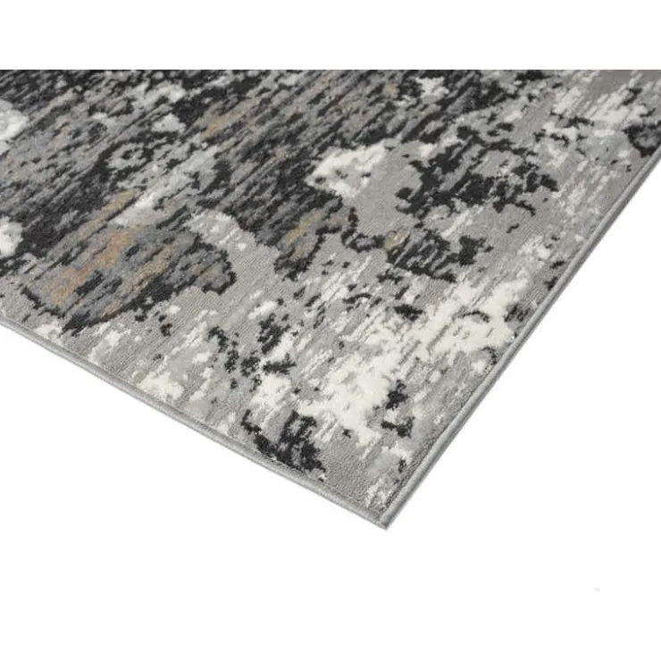 8 x 10 ft Rug Grey / Black New