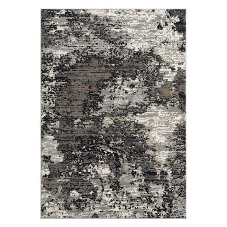 8 x 10 ft Rug Grey / Black New