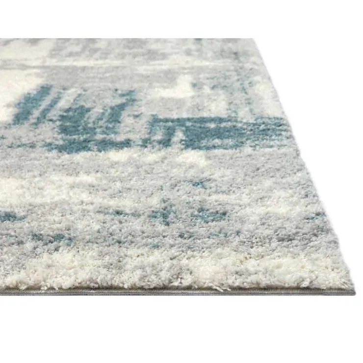 5 x 7 ft Rug Grey / Blue Online