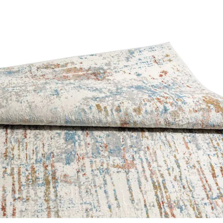 5 x 7 ft Rug Beige / Rust / Blue Discount