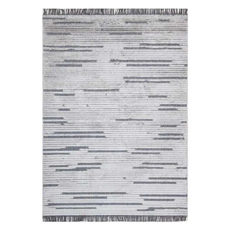5 x 8 ft Rug White / Grey