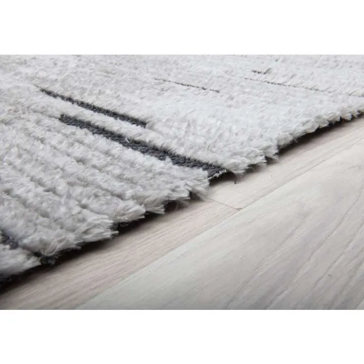 5 x 8 ft Rug White / Grey