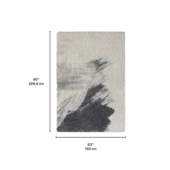 5 x 8 ft Rug White / Grey Outlet