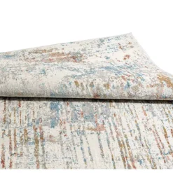 8 x 10 ft Rug Beige / Rust / Blue Clearance