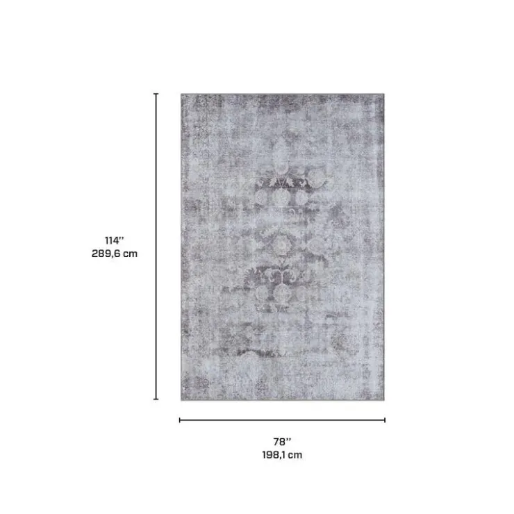 6 x 9 ft Rug Grey / Taupe Outlet