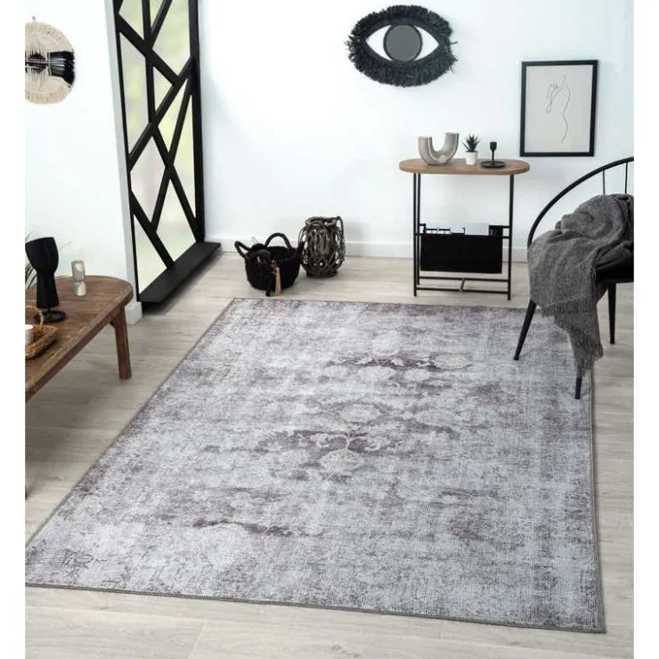 6 x 9 ft Rug Grey / Taupe Outlet